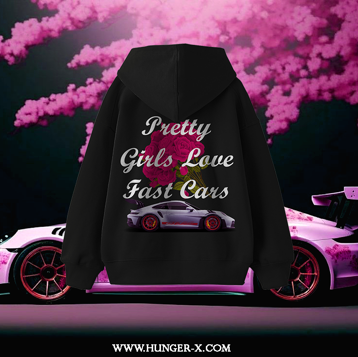 PRETTY GIRLS LOVE OVERSIZE HOODIE BLACK