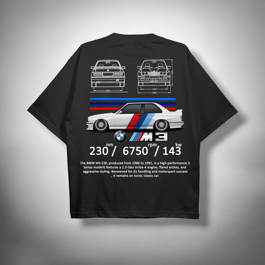 BMW E30 - BLACK TEE