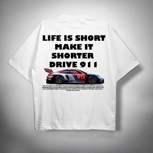 MAKE IT SHORTER TEE - WHITE